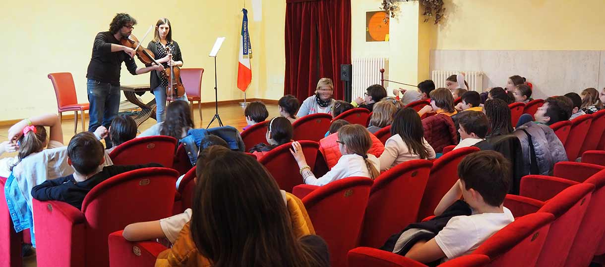 incontro musicale con le scuole di Pinerolo