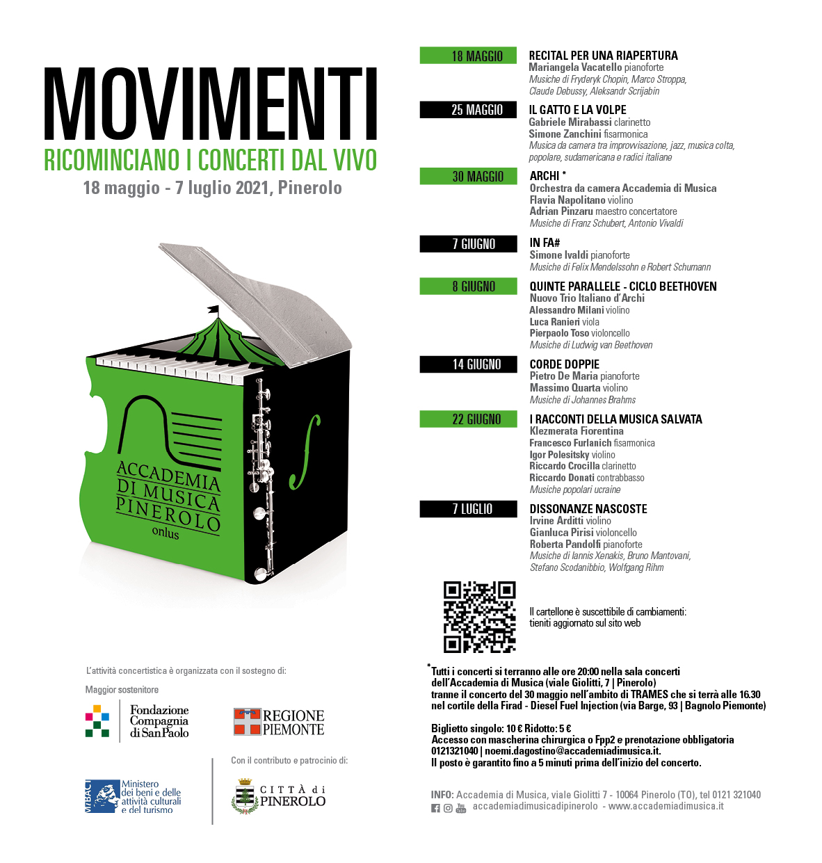 Movimenti concerti dal vivo Accademia di Musica