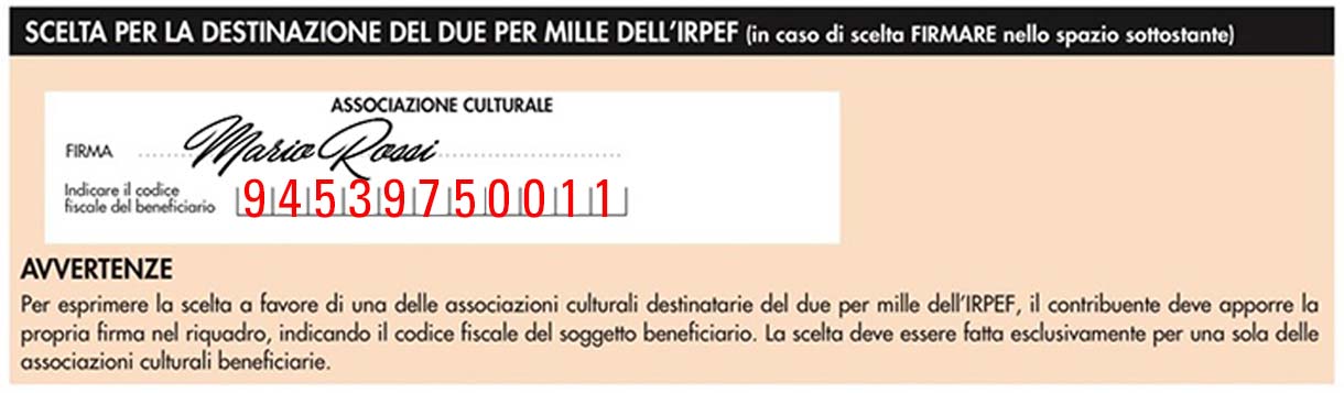 due per mille Accademia di Musica