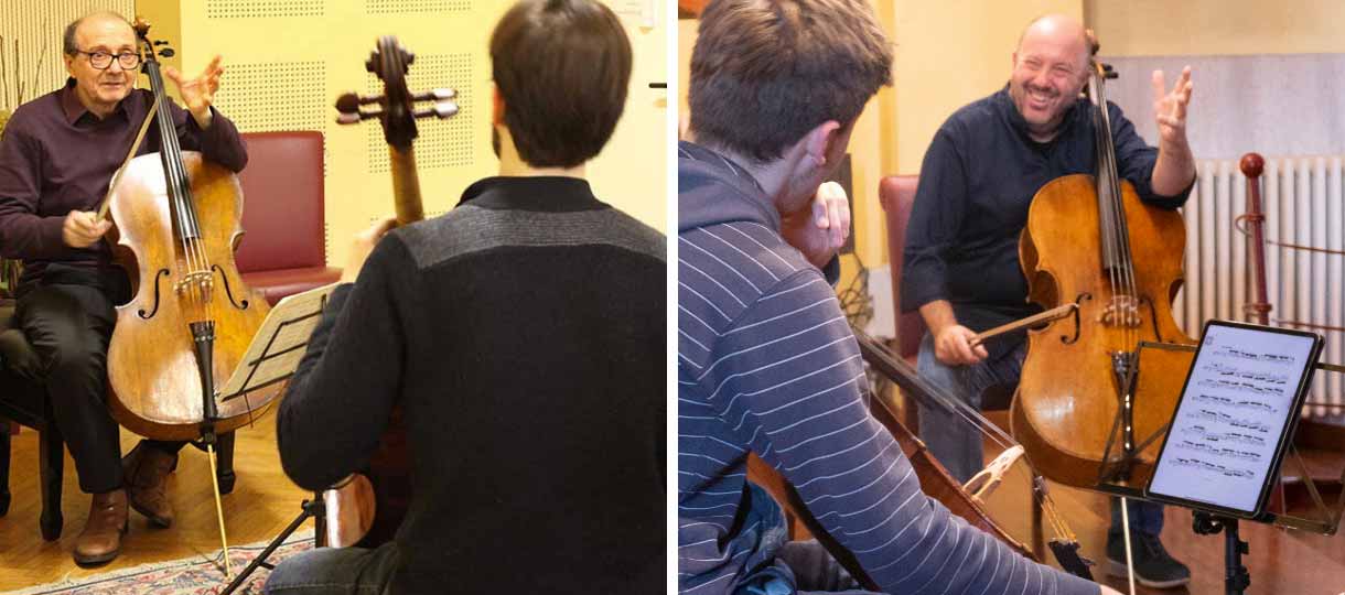 masterclass violoncello Perenyi Dindo