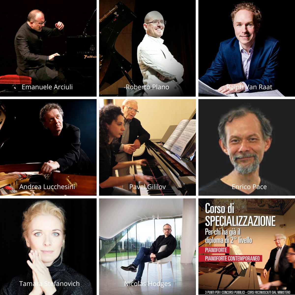 pianoforte  specializzazione post conservatorio  2023